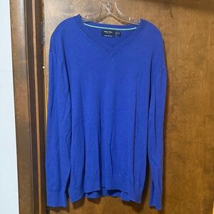 Nautica Men's Royal Blue V-Neck Sweater